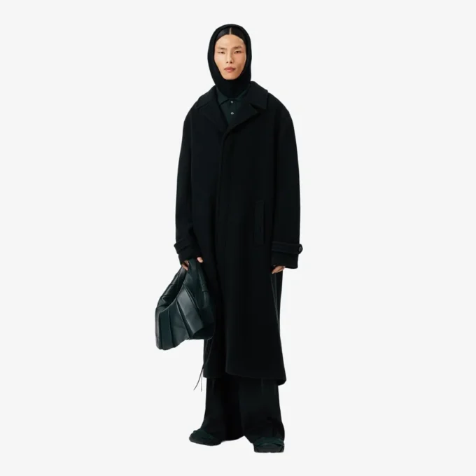 Balaclava z plstěné vlny s žebrovaným vzorem Balaclava z plstěné vlny s žebrovaným vzorem