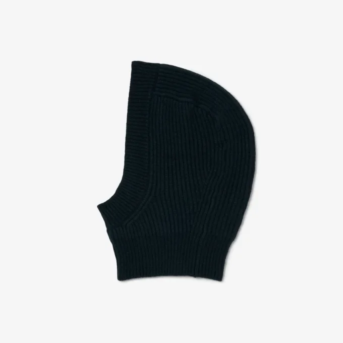 Balaclava z plstěné vlny s žebrovaným vzorem Balaclava z plstěné vlny s žebrovaným vzorem