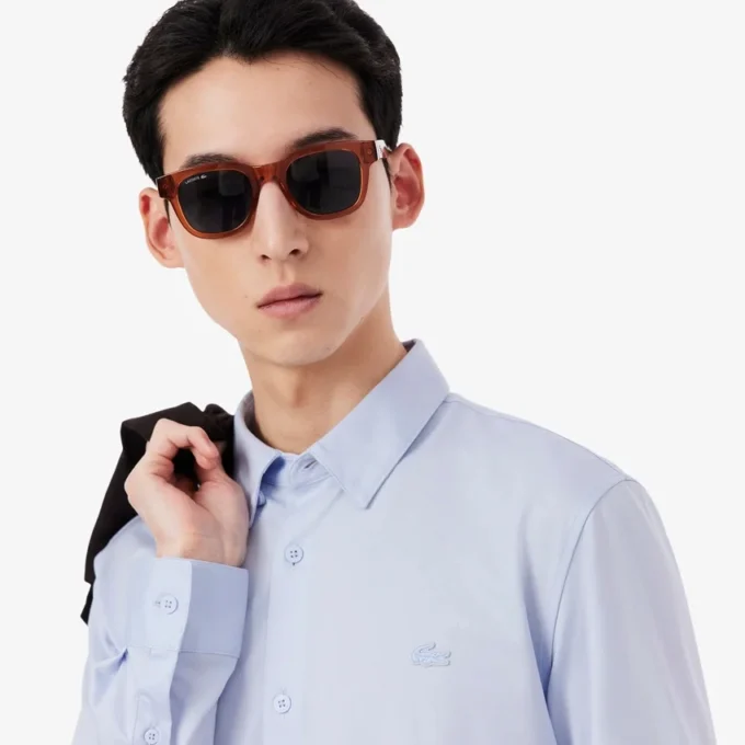 Bavlněná košile se slim fit střihem z materiálu The Blend