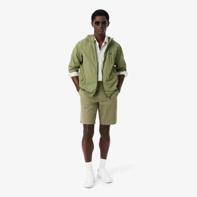 Bermudy z elastické bavlny s regular fit střihem Bermudy z elastické bavlny s regular fit střihem