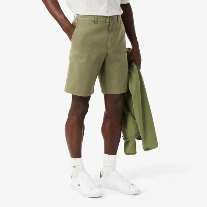 Bermudy z elastické bavlny s regular fit střihem Bermudy z elastické bavlny s regular fit střihem