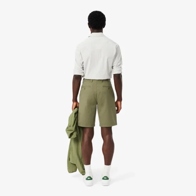 Bermudy z elastické bavlny s regular fit střihem Bermudy z elastické bavlny s regular fit střihem
