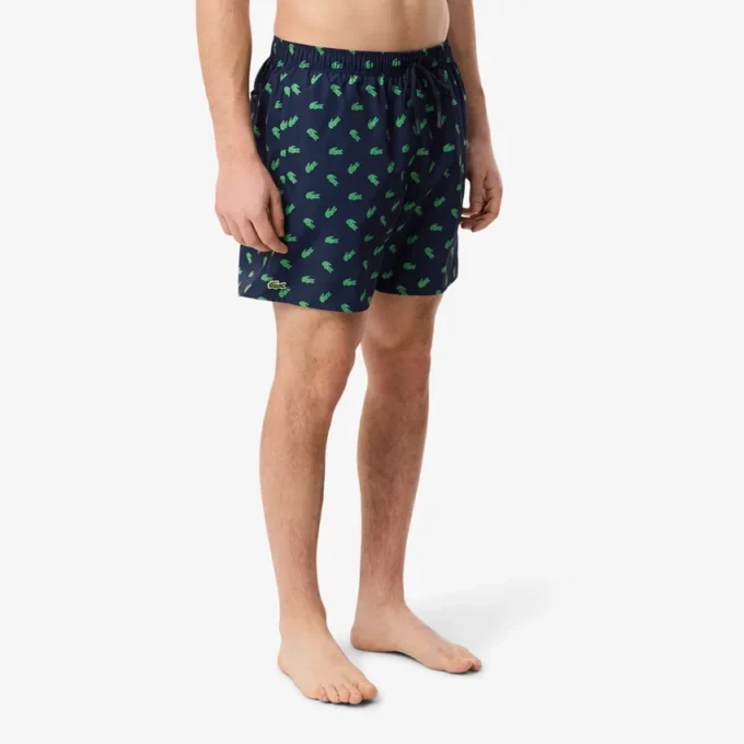 Boxerky střední délky s potiskem krokodýla Boxerky střední délky s potiskem krokodýla