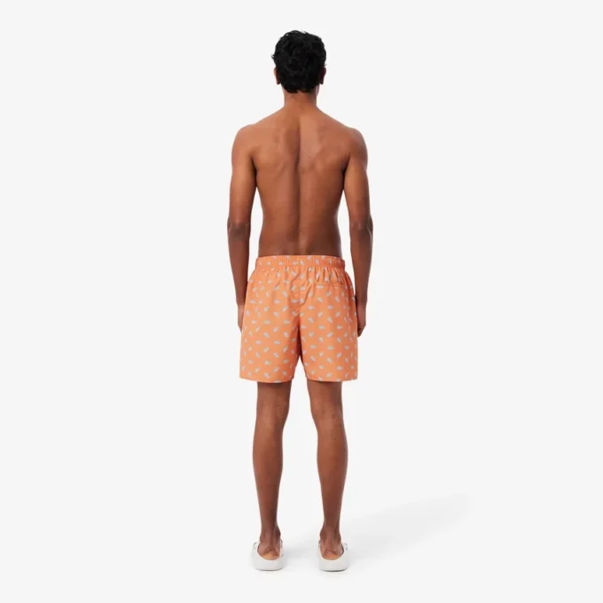 Boxerky střední délky s potiskem krokodýla Boxerky střední délky s potiskem krokodýla