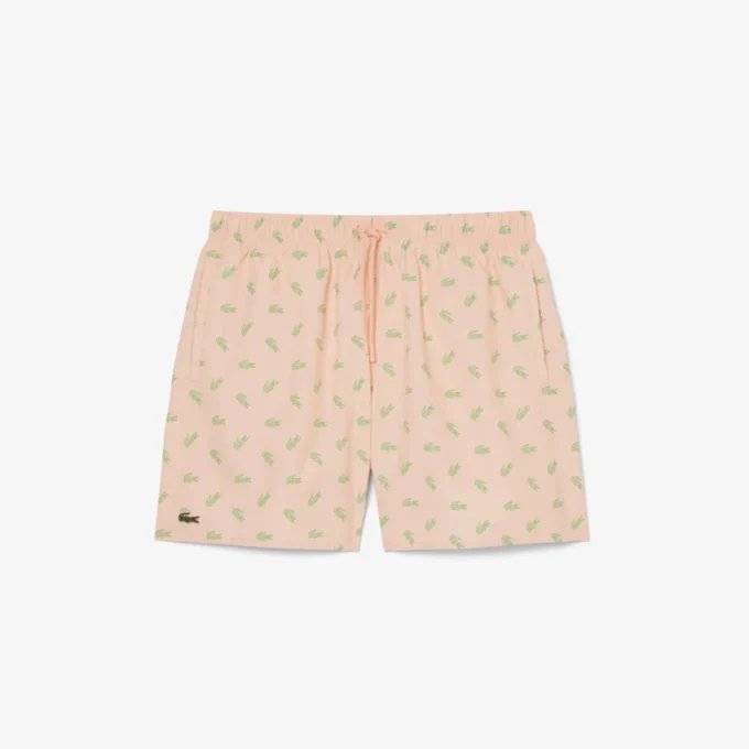 Boxerky střední délky s potiskem krokodýla Boxerky střední délky s potiskem krokodýla