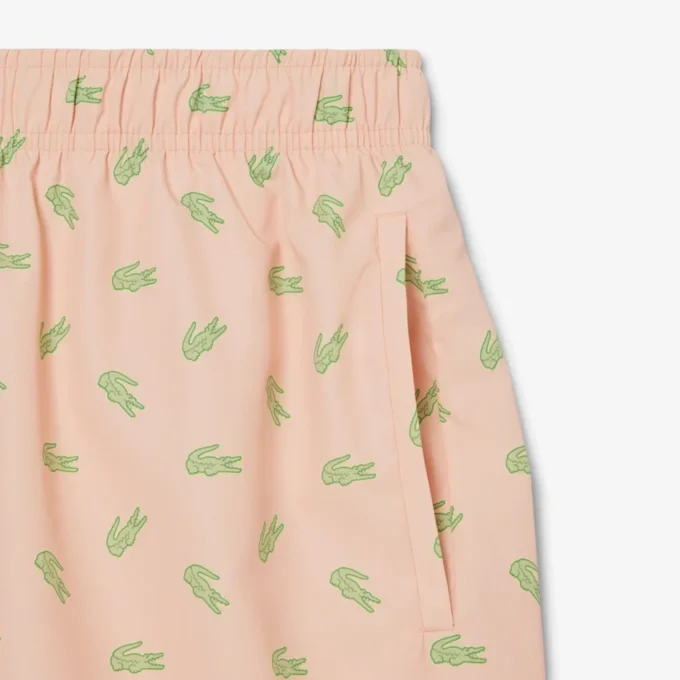 Boxerky střední délky s potiskem krokodýla Boxerky střední délky s potiskem krokodýla