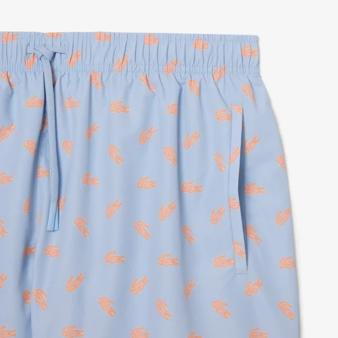 Boxerky střední délky s potiskem krokodýla