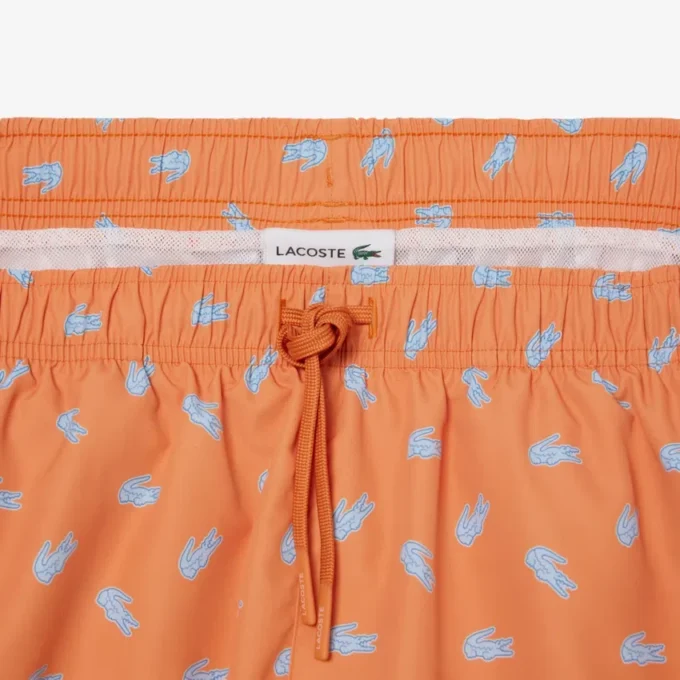 Boxerky střední délky s potiskem krokodýla Boxerky střední délky s potiskem krokodýla