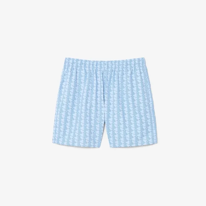Boxerky střední délky s potiskem monogramu Boxerky střední délky s potiskem monogramu