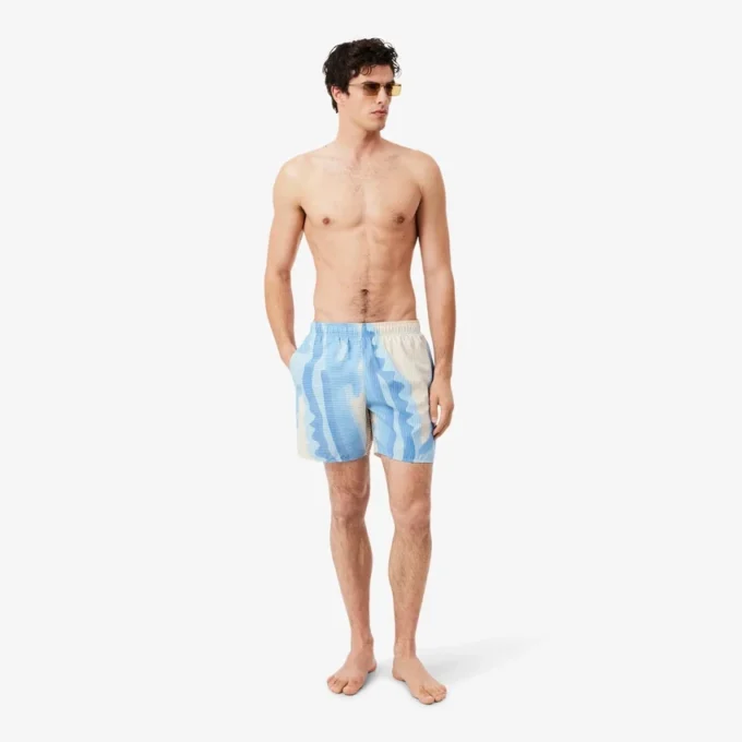 Boxerky střední délky s pruhy Boxerky střední délky s pruhy
