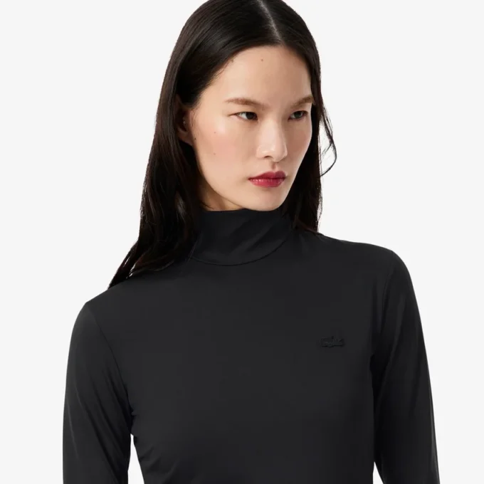 Dámské šaty s vysokým výstřihem a úzkým střihem Dámské šaty s vysokým výstřihem a úzkým střihem