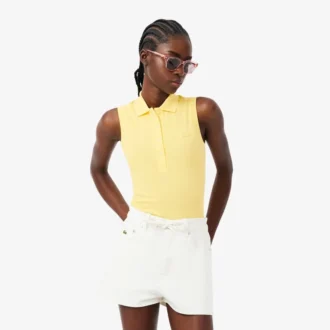 Dámská bezrukávová strečová polokošile L.12.12 se slim fit střihem Dámská bezrukávová strečová polokošile L.12.12 se slim fit střihem