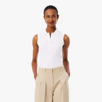 Dámská bezrukávová strečová polokošile L.12.12 se slim fit střihem Dámská bezrukávová strečová polokošile L.12.12 se slim fit střihem