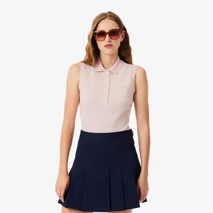 Dámská bezrukávová strečová polokošile L.12.12 se slim fit střihem Dámská bezrukávová strečová polokošile L.12.12 se slim fit střihem