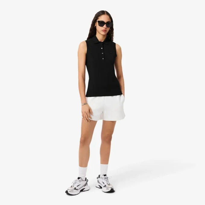 Dámská bezrukávová strečová polokošile L.12.12 se slim fit střihem Dámská bezrukávová strečová polokošile L.12.12 se slim fit střihem