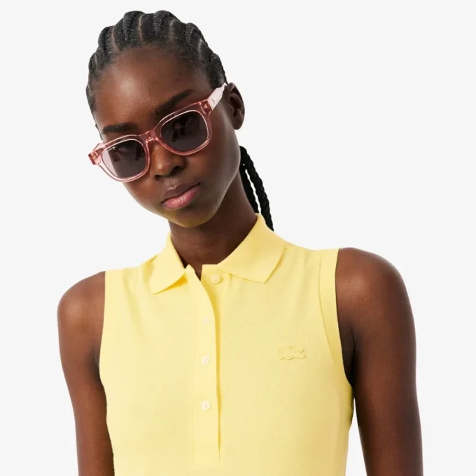 Dámská bezrukávová strečová polokošile L.12.12 se slim fit střihem Dámská bezrukávová strečová polokošile L.12.12 se slim fit střihem