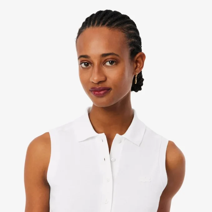 Dámská bezrukávová strečová polokošile L.12.12 se slim fit střihem Dámská bezrukávová strečová polokošile L.12.12 se slim fit střihem