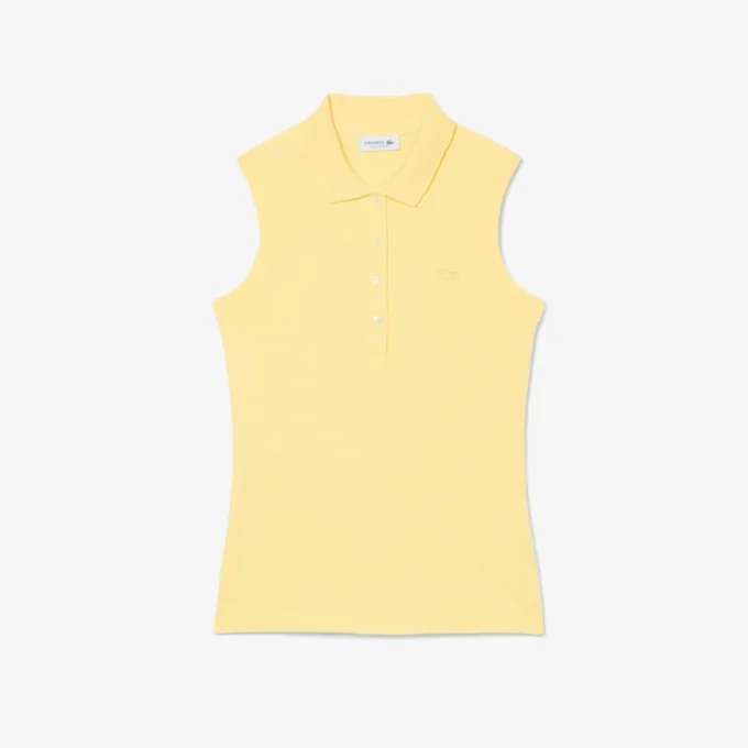 Dámská bezrukávová strečová polokošile L.12.12 se slim fit střihem Dámská bezrukávová strečová polokošile L.12.12 se slim fit střihem