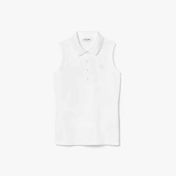 Dámská bezrukávová strečová polokošile L.12.12 se slim fit střihem Dámská bezrukávová strečová polokošile L.12.12 se slim fit střihem