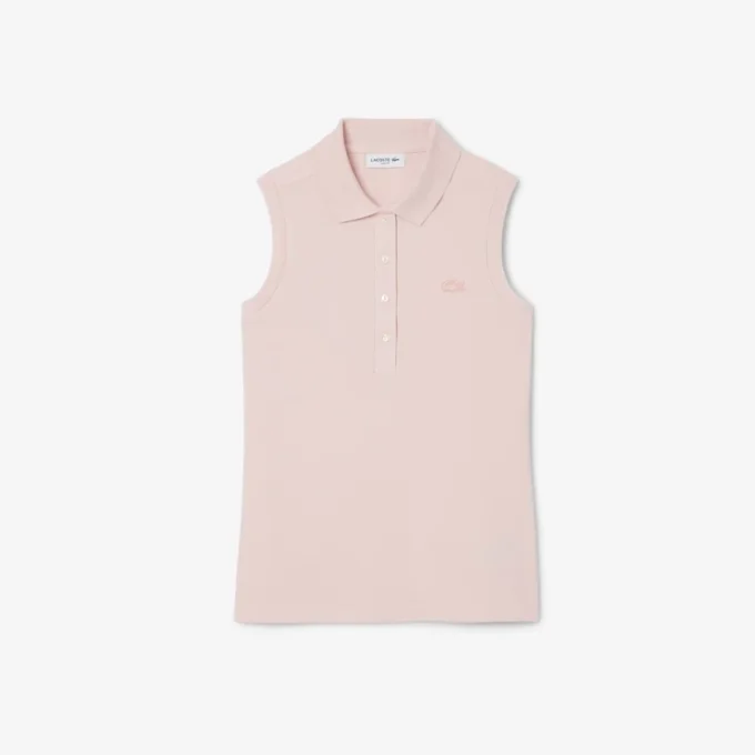 Dámská bezrukávová strečová polokošile L.12.12 se slim fit střihem Dámská bezrukávová strečová polokošile L.12.12 se slim fit střihem
