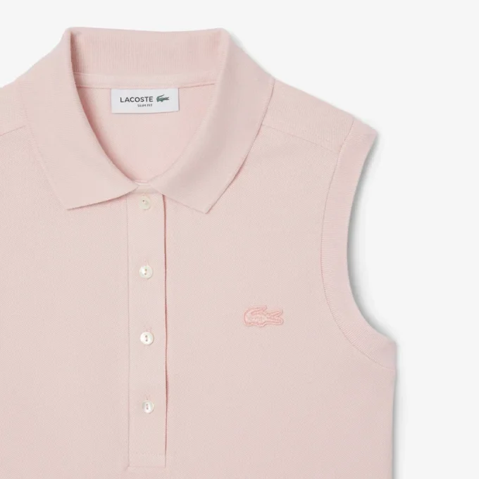 Dámská bezrukávová strečová polokošile L.12.12 se slim fit střihem Dámská bezrukávová strečová polokošile L.12.12 se slim fit střihem