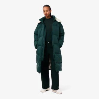 Dámská dlouhá oversized péřová bunda
