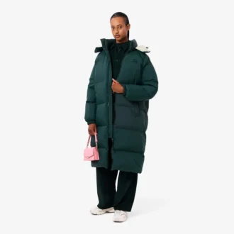 Dámská dlouhá oversized péřová bunda