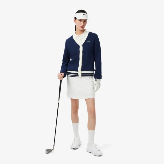 Dámský golfový strečový větrový kardigan Dámský golfový strečový větrový kardigan
