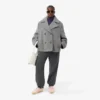 Dámský krátký oversized kabát z vlněné směsi The Blend Dámský krátký oversized kabát z vlněné směsi The Blend