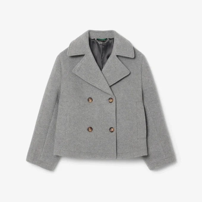 Dámský krátký oversized kabát z vlněné směsi The Blend Dámský krátký oversized kabát z vlněné směsi The Blend