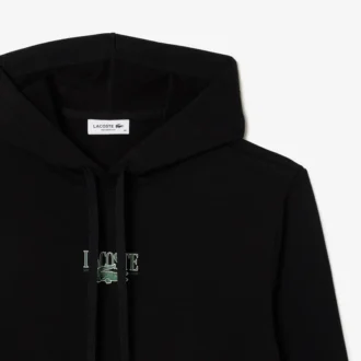Dámská mikina s kapucí z fleece s volným střihem