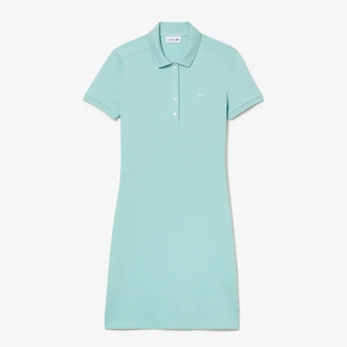 Dámské mini šaty s polo límečkem, slim fit, strečové Dámské mini šaty s polo límečkem, slim fit, strečové
