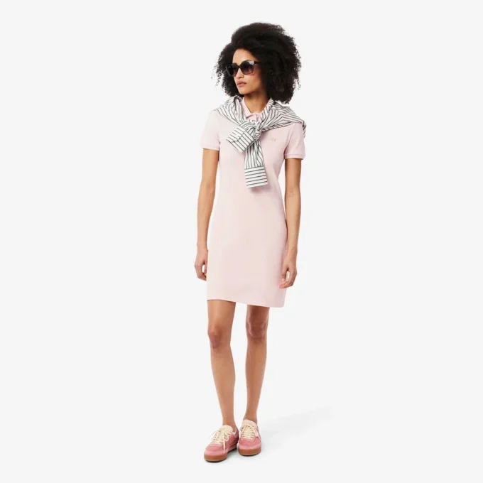 Dámské mini šaty s polo límečkem, slim fit, strečové Dámské mini šaty s polo límečkem, slim fit, strečové
