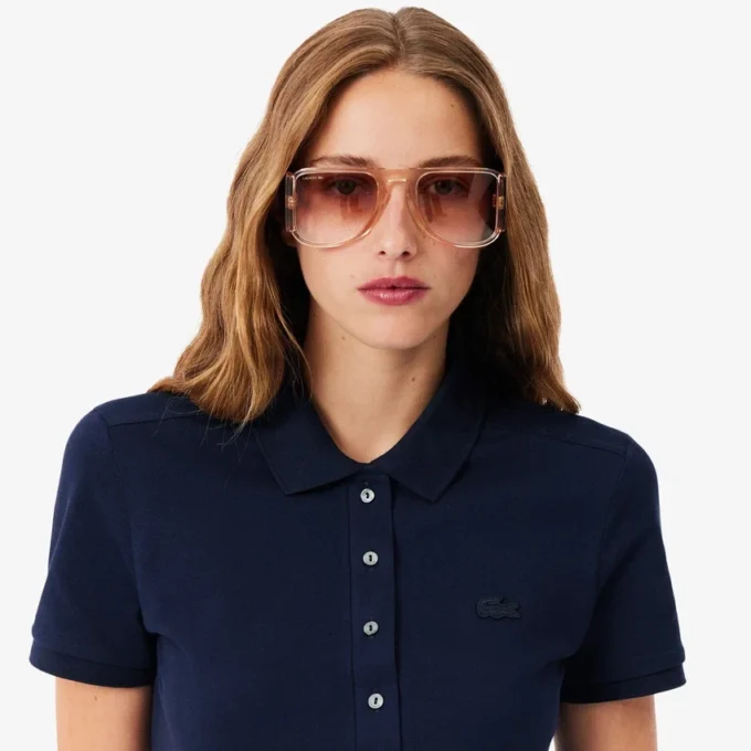 Dámské mini šaty s polo límečkem, slim fit, strečové Dámské mini šaty s polo límečkem, slim fit, strečové