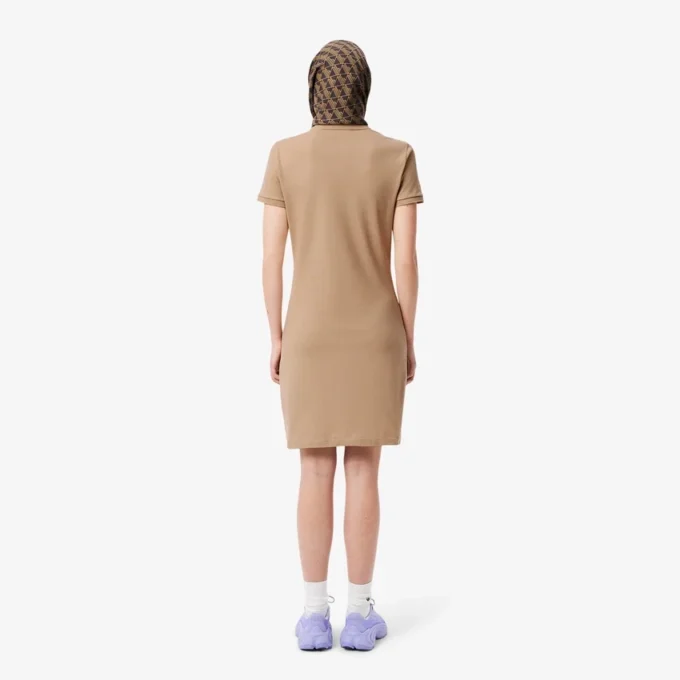 Dámské mini šaty s polo límečkem, slim fit, strečové Dámské mini šaty s polo límečkem, slim fit, strečové