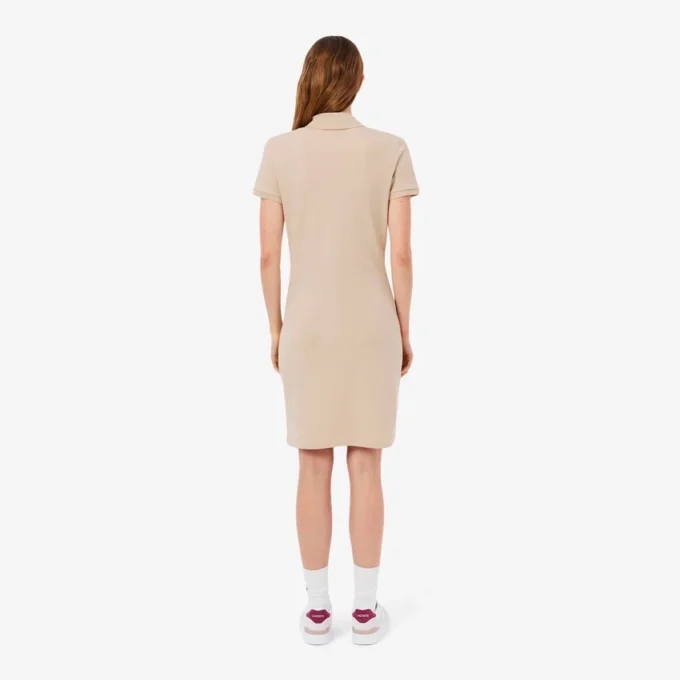 Dámské mini šaty s polo límečkem, slim fit, strečové Dámské mini šaty s polo límečkem, slim fit, strečové