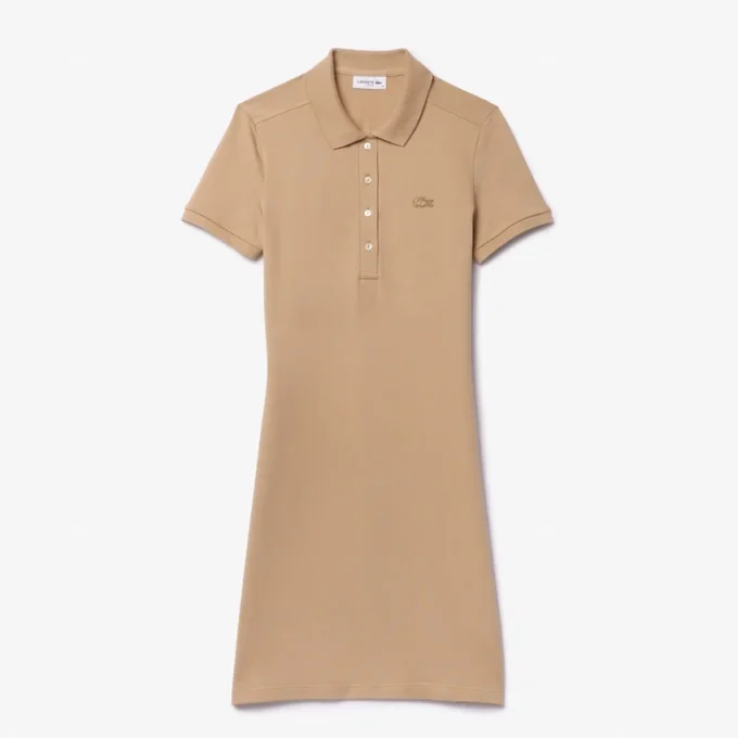 Dámské mini šaty s polo límečkem, slim fit, strečové Dámské mini šaty s polo límečkem, slim fit, strečové