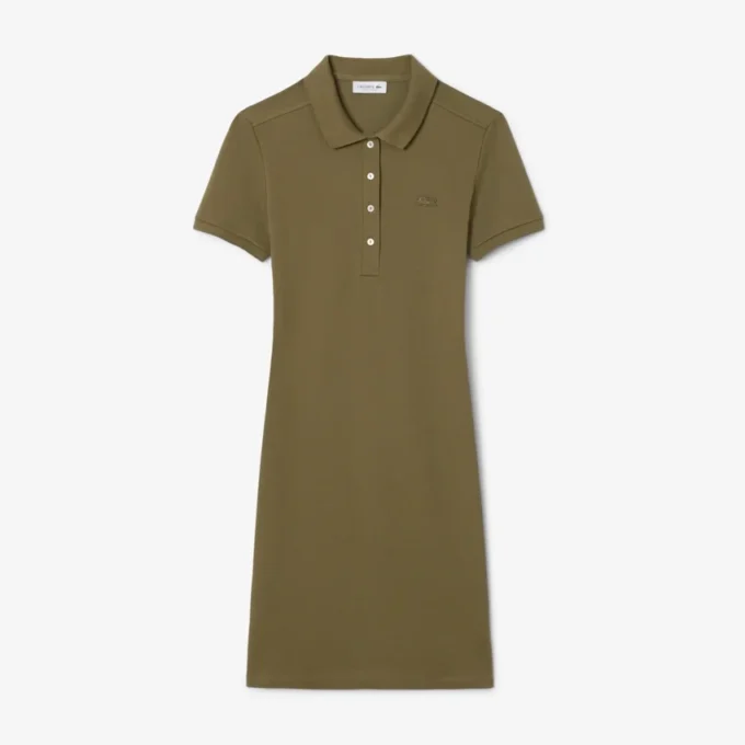 Dámské mini šaty s polo límečkem, slim fit, strečové Dámské mini šaty s polo límečkem, slim fit, strečové