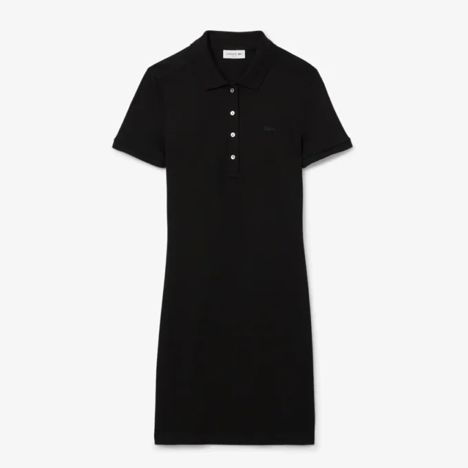 Dámské mini šaty s polo límečkem, slim fit, strečové Dámské mini šaty s polo límečkem, slim fit, strečové