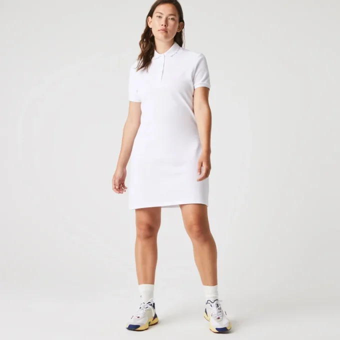 Dámské mini šaty s polo límečkem, slim fit, strečové Dámské mini šaty s polo límečkem, slim fit, strečové