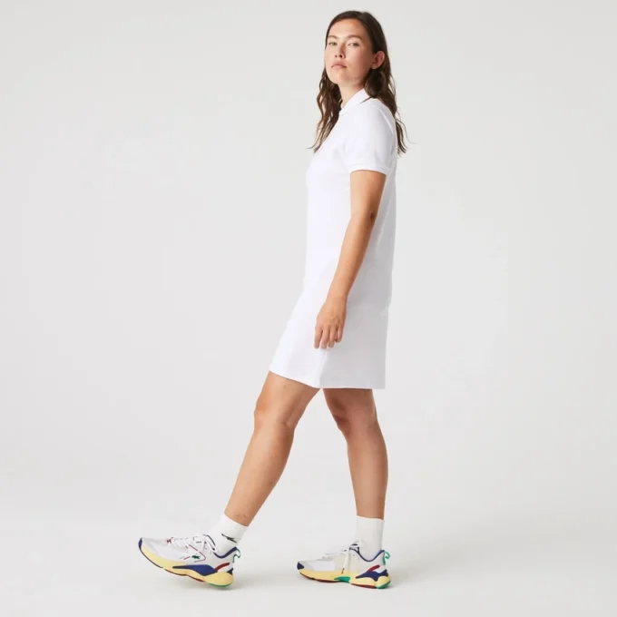 Dámské mini šaty s polo límečkem, slim fit, strečové Dámské mini šaty s polo límečkem, slim fit, strečové
