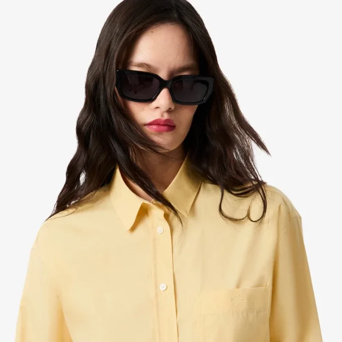 Dámská oversized bavlněná košile s knoflíky Dámská oversized bavlněná košile s knoflíky