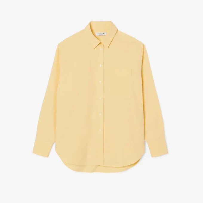 Dámská oversized bavlněná košile s knoflíky Dámská oversized bavlněná košile s knoflíky