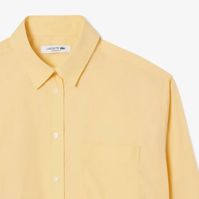 Dámská oversized bavlněná košile s knoflíky Dámská oversized bavlněná košile s knoflíky