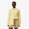 Dámská oversized bavlněná košile s knoflíky Dámská oversized bavlněná košile s knoflíky