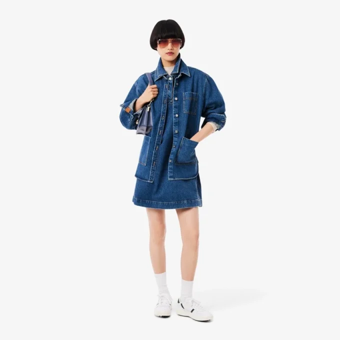 Dámská oversized džínová košile