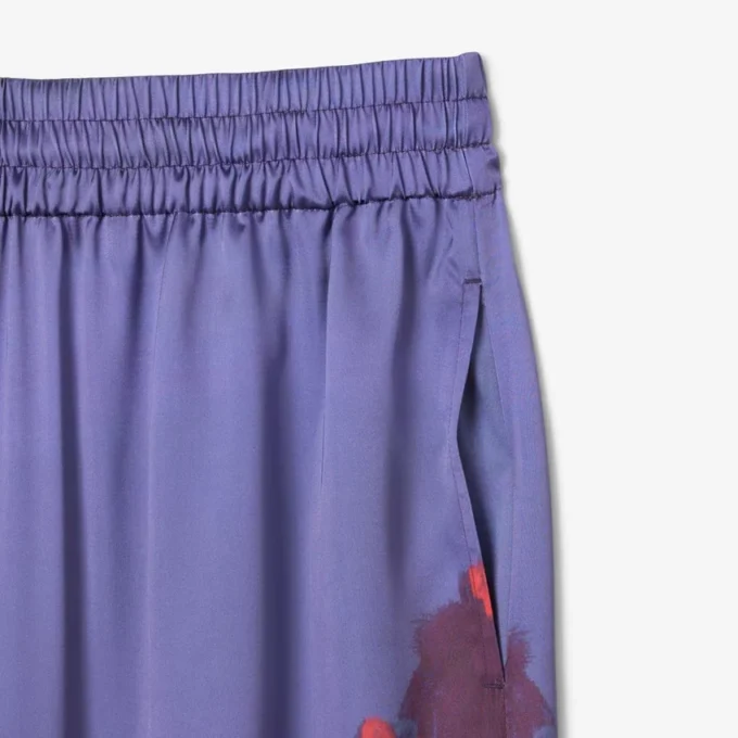 Dámské oversized kalhoty s potiskem krajiny Dámské oversized kalhoty s potiskem krajiny