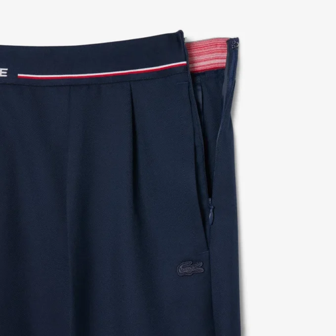Dámské oversized kalhoty z vlněné směsi s plisováním Dámské oversized kalhoty z vlněné směsi s plisováním