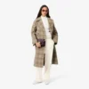 Dámské oversized plisované flanelové kalhoty Dámské oversized plisované flanelové kalhoty