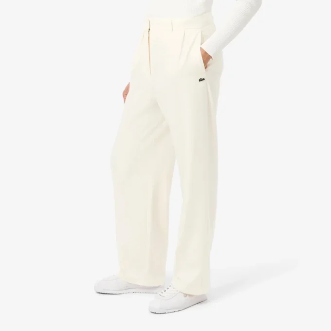 Dámské oversized plisované flanelové kalhoty Dámské oversized plisované flanelové kalhoty